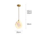 Minimalist White Elegance Marble LED Pendant Lights