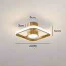 Contemporary Gold Acrylic Hallway Ceiling Lights