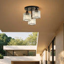 Crystal Semi Flush Ceiling Lights for Living Room, Hallway