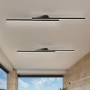 Set of 2 Modern Linear LED Ceiling Lights for Living Room Hallway Bedroom Kitchen