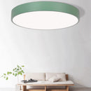 Set of 2 Circular LED Bedroom Low Ceiling Light