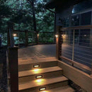 Outdoor Sensor Black Step Lights
