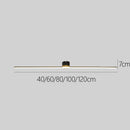Stylish Sleek Iron Long LED Ceiling Lights For Living Room