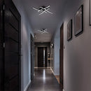 Elegant Curved Black LED Living Room Ceiling Lights