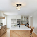Elegant Crystal Semi Flush Ceiling Light