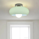 Retro Round Glass Living Room Ceiling Lights
