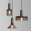 Modern Iron Grey Hanging Light Pendant Lampshade