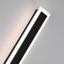 Set of 2 Modern IP65 Slim Black LED Outdoor Strip Wall Light