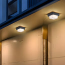 IP68 Outdoor Flush Mount  Black Patio Ceiling Light