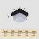 IP68 Outdoor Flush Mount  Black Patio Ceiling Light