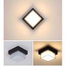 IP68 Outdoor Flush Mount  Black Patio Ceiling Light