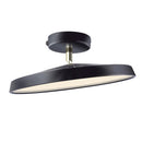 Minimalism White LED Semi-Flush Ceiling Light For Bedroom
