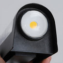 LED Up and Down Black Outdoor Wall Lights, Cool White Light