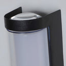 Set of 2 Modern Black LED Up & Down Outdoor Wall Lights
