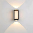 LED Waterproof Up and Down Black Outdoor Wall Lighting