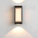 LED Waterproof Up and Down Black Outdoor Wall Lighting