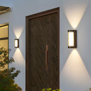 Set of 2 Modern Black LED Up & Down Outdoor Wall Lights