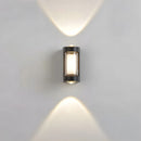 LED Waterproof Up and Down Black Outdoor Wall Lighting