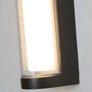 LED Up and Down Black Outdoor Wall Lights, Cool White Light