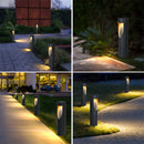 Garden Solar Power Black Long Outdoor Floor Lights