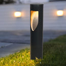 Garden Solar Power Black Long Outdoor Floor Lights