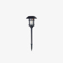Traditional Black Solar Power Floor Lights Outdoor