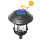 Traditional Black Solar Power Floor Lights Outdoor