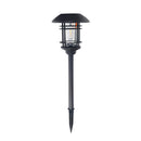 Traditional Black Solar Power Floor Lights Outdoor