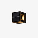 Square Black Garden Solar Outdoor Wall Lights