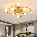 Light Luxury Multi-Head Living Room Ceiling Light
