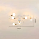 Light Luxury Multi-Head Living Room Ceiling Light