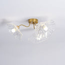 Vintage Lotus Leaf Glass Ceiling Light