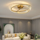 Modern Round LED Crystal Ceiling Lamp For Living Room