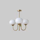 Bubble Pink Glass Marshmallow Chandelier