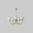 Bubble Pink Glass Marshmallow Chandelier