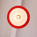 Middle Century Double layer Bauhaus Equator Glass Pendant Light