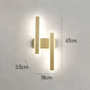 Minimalist Long Strip Bedroom Wall Light