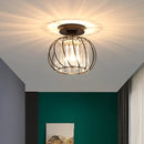 Hallway Ceiling Lighting, 16cm, black, E27