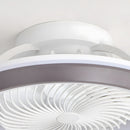 Enclosed Ceiling Fan with LED Light, 6 Speeds, Dimmable, Remote Control Ceiling Fan With Light