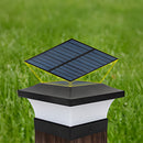 Modern Black Solar Power Lantern Outdoor Post Light