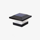 Modern Black Solar Power Lantern Outdoor Post Light