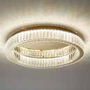 Round Crystal Ceiling Lights in Gold Colour