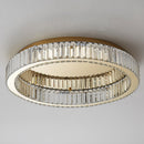 Round Crystal Ceiling Lights in Gold Colour