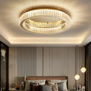 Round Crystal Ceiling Lights in Gold Colour