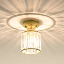 Modern Crystal Semi Flush Mount Hallway Ceiling Light