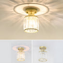 Modern Crystal Semi Flush Mount Hallway Ceiling Light