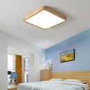 Ultra-thin Wood LED Flush Mount Ceiling Lamp