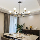 Modern Industrial 6-Light Iron Pendant Lamp