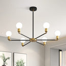 Modern Industrial 6-Light Iron Pendant Lamp