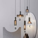 Modern Iron Grey Hanging Light Pendant Lampshade